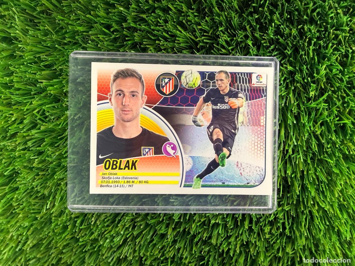 Cromos de f&uacute;tbol: N&ordm; 1 Oblak Atl&eacute;tico de Madrid Liga Este 16 17