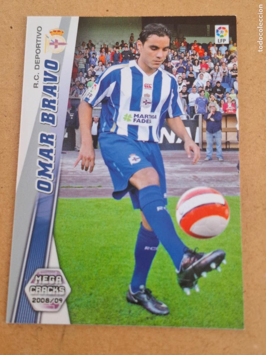 Cromos de f&uacute;tbol: MEGACRACKS 2008 2009 08 09 - PANINI - 437 OMAR BRAVO - R.C. DEPORTIVO