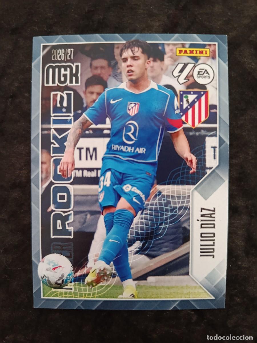 Cromos de Futebol: MGK 2026/27 MEGACRACKS PANINI. #415 JULIO D&Iacute;AZ &rdquo;MASTER ROOKIE&rdquo;. AT.MADRID