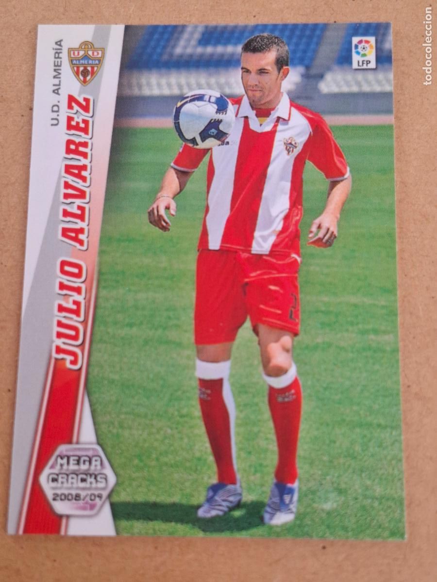Cromos de f&uacute;tbol: MEGACRACKS 2008 2009 08 09 - PANINI - 444 JULIO &Aacute;LVAREZ - UD ALMER&Iacute;A