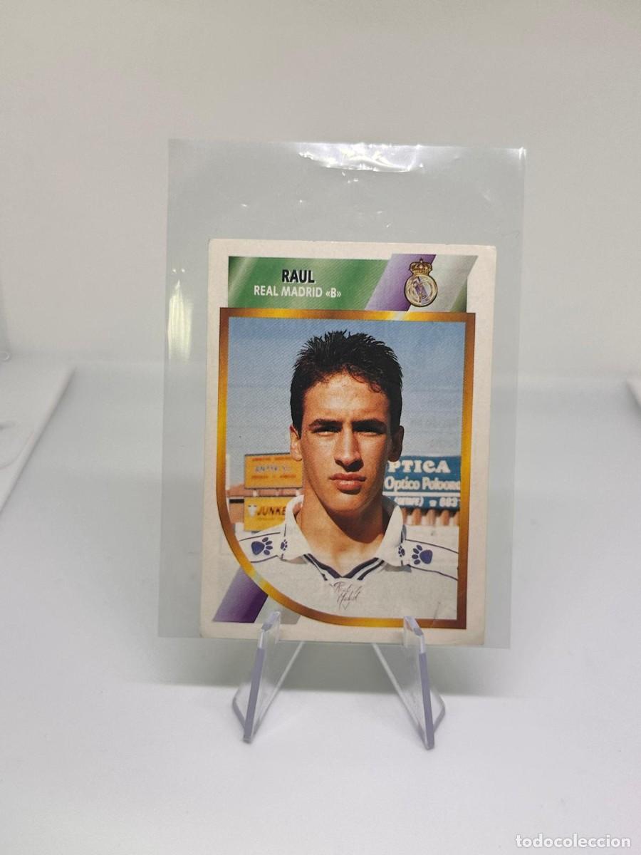 Football Stickers: Raul Rookie Dificil Real Madrid Liga Este 2&ordf; Division 94 95 1994 1995 Sin pegar