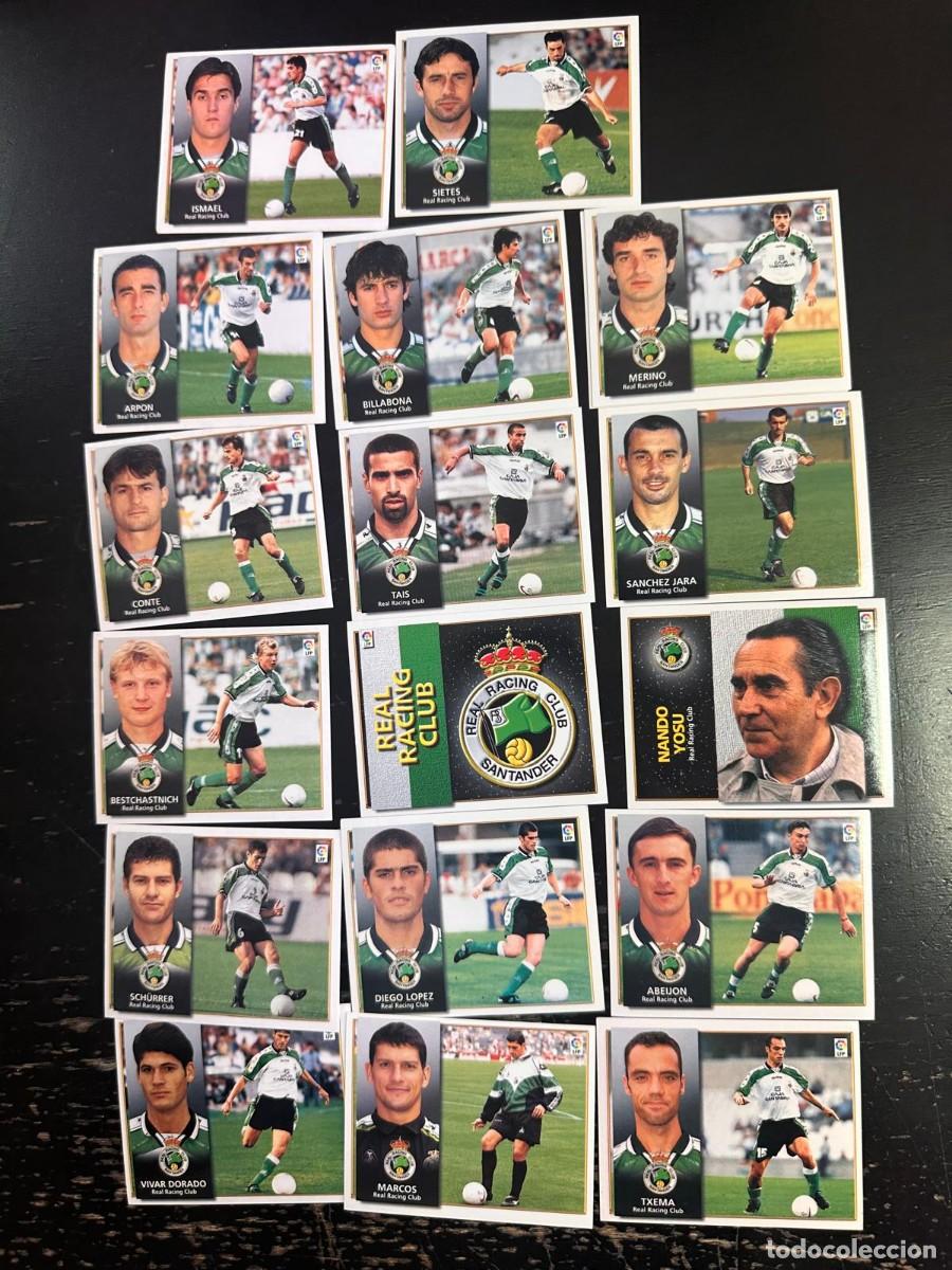 Football Stickers: Lote 17 Cromos Santander Liga Este 98 99 1998 1999 Sin pegar