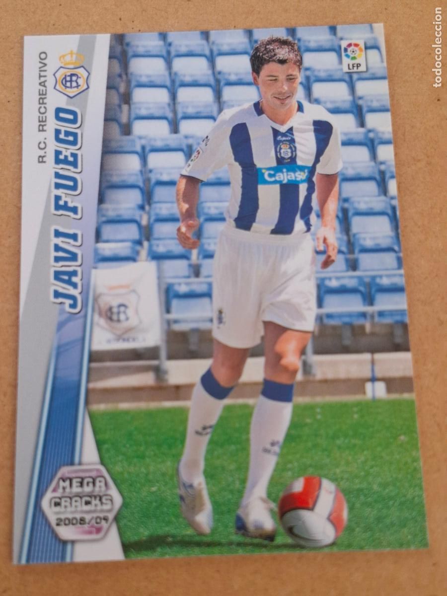 Cromos de f&uacute;tbol: MEGACRACKS 2008 2009 08 09 - PANINI - 459 JAVI FUEGO - R.C. RECREATIVO