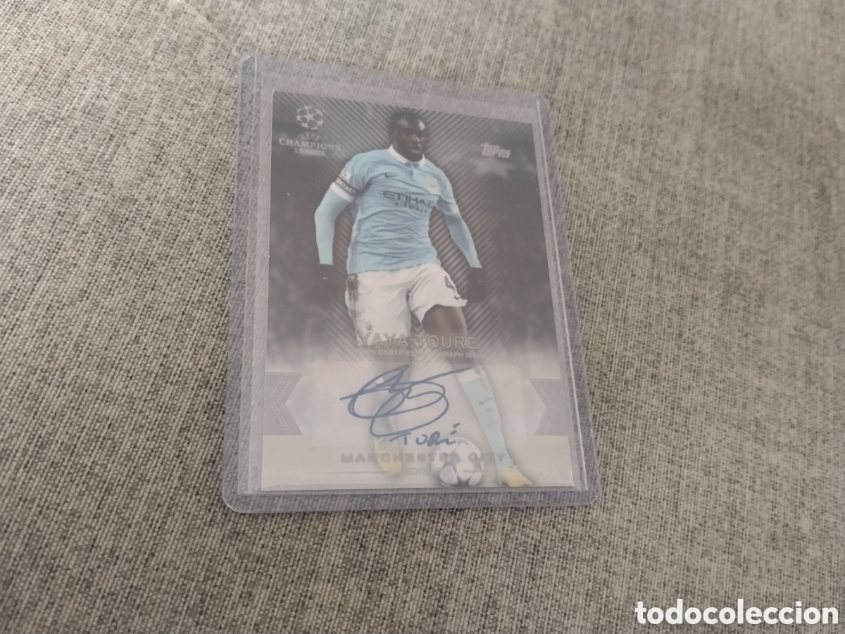 Cromos de f&uacute;tbol: YAYA TOURE - MANCHESTER CITY SHOWCASE 2016 TOPPS - SIGNATURE 1 OF 3 LIMITED