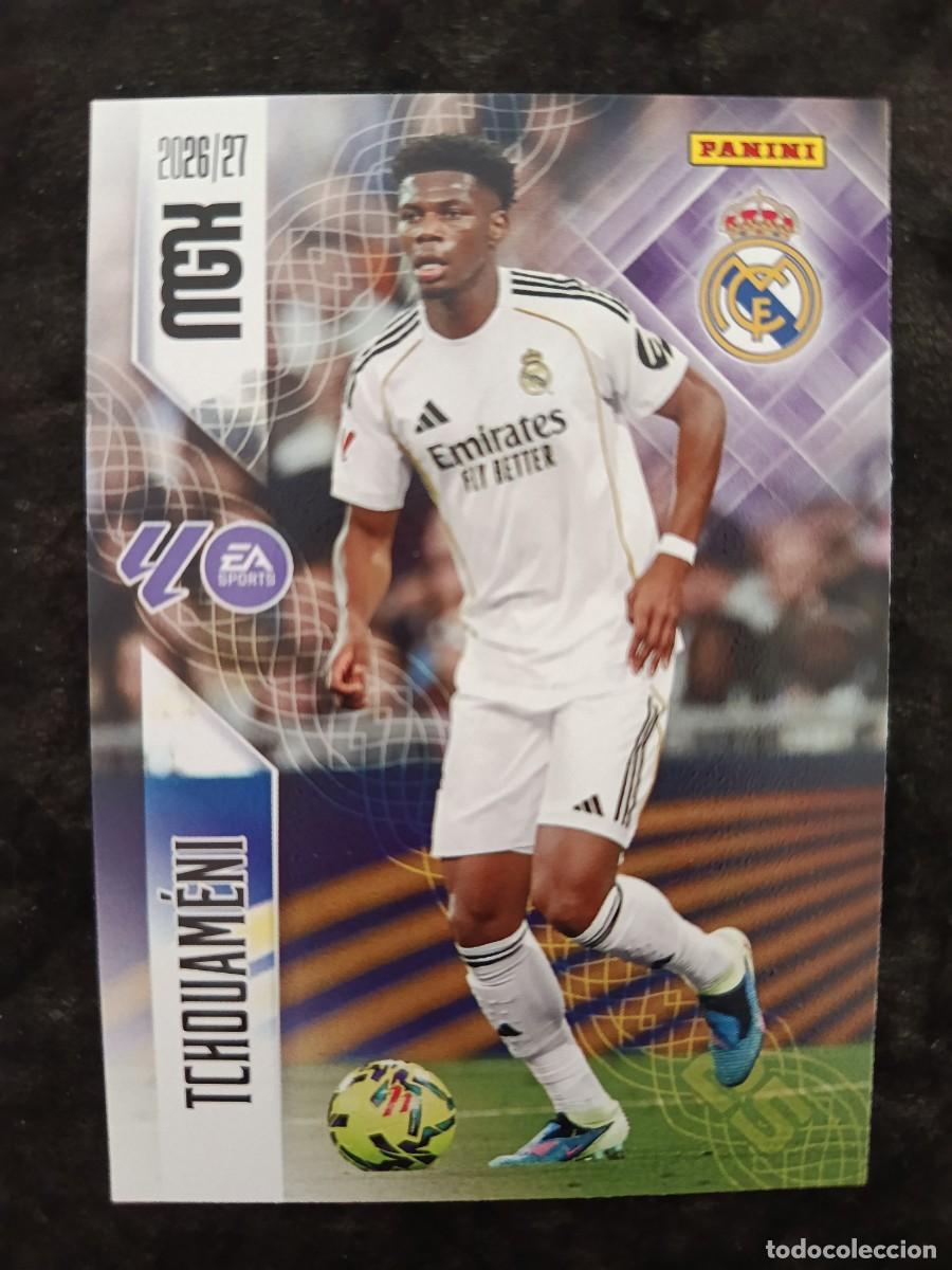 Cromos de f&uacute;tbol: MGK 2026/27 MEGACRACKS PANINI. #222 TCHOUAM&Eacute;NI. R.MADRID