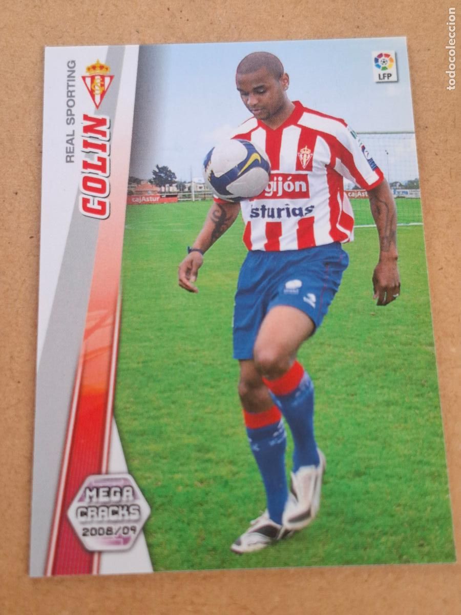 Figurine di Calcio: MEGACRACKS 2008 2009 08 09 - PANINI - 468 COLIN - SPORTING GIJ&Oacute;N