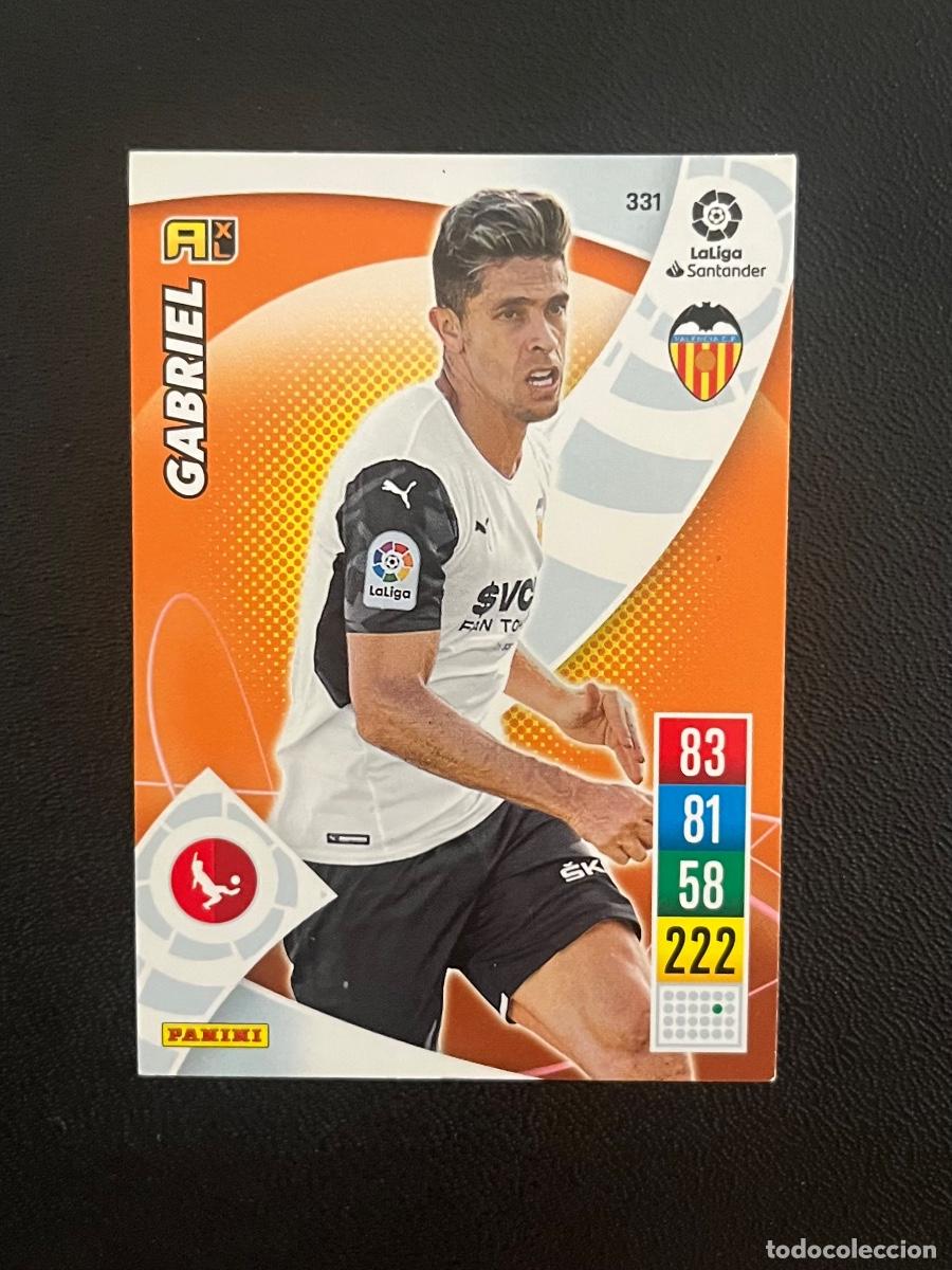 Cromos de f&uacute;tbol: 331 GABRIEL PAULISTA VALENCIA CF ADRENALYN 2021 2022 PANINI CROMO LA LIGA 21 22