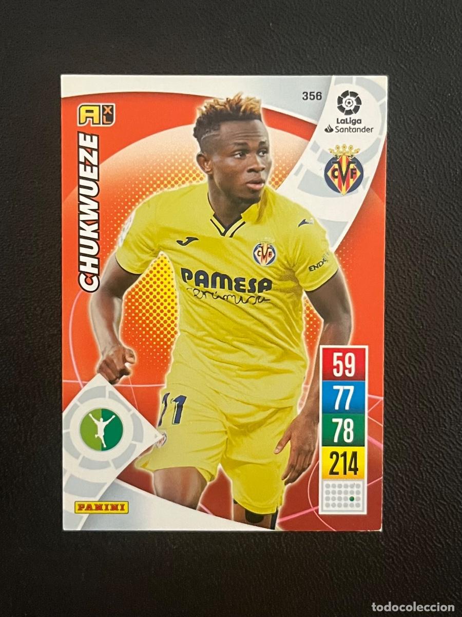 Cromos de f&uacute;tbol: 356 CHUKWUEZE VILLARREAL CF ADRENALYN 2021 2022 PANINI CROMO LA LIGA 21 22