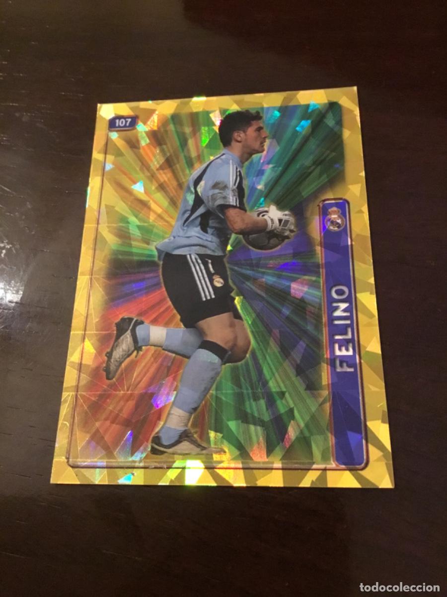 Cartes &agrave; collectionner de Football: N&ordm; 107 CASILLAS FELINO BRILLO ROMBOS REAL MADRID CROMO F&Uacute;TBOL FICHAS LIGA 2004-2005 MUNDICROMO 04-05