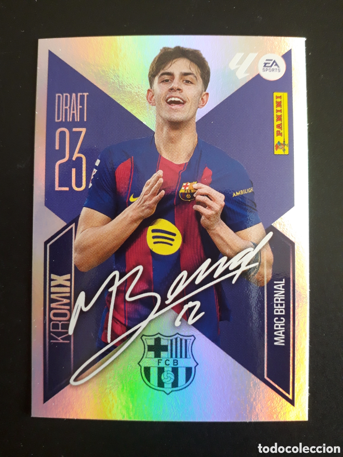 Cromos de Futebol: MARC BERNAL FC BARCELONA DRAFT 23 KROMIX N&deg; K15 ED ESTE 2026 2027 26 27 SIN PEGAR PEDIDO M&Iacute;NIMO 3&euro;.