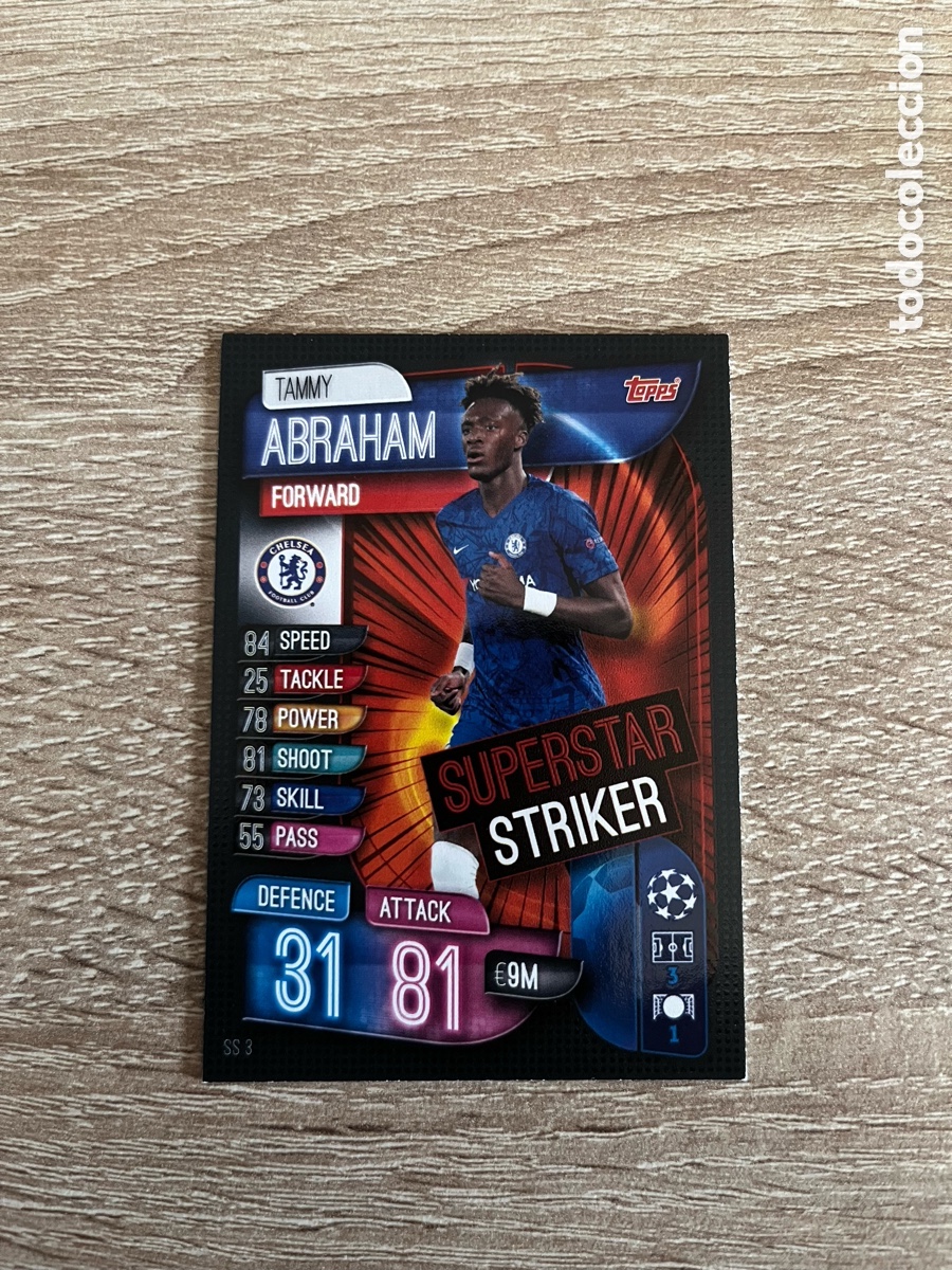 Cromos de Futebol: SS3 ABRAHAM SUPERSTAR STRIKER MATCH ATTAX EXTRA FUTBOL TOPPS 2019 2020 19 20 CHELSEA FC