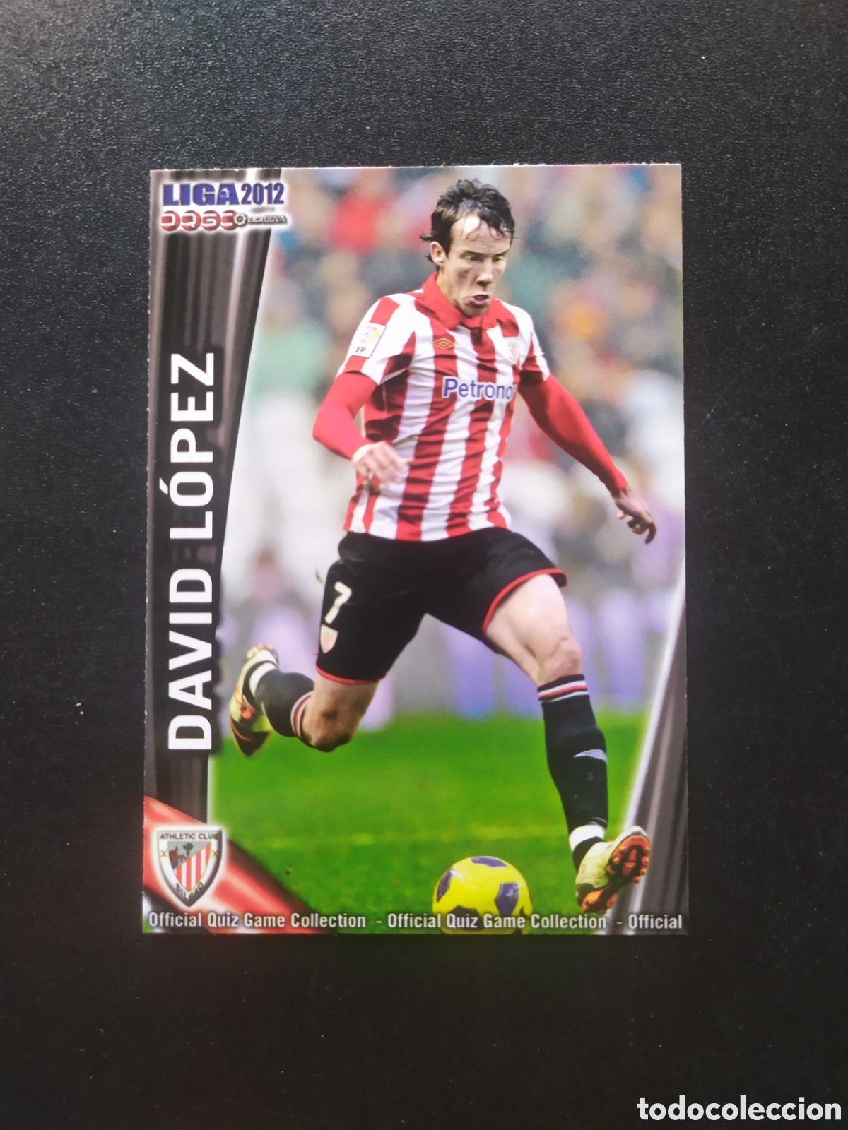 Cromos de f&uacute;tbol: Mundicromo fichas Liga 2011 2012 11 12 David L&oacute;pez error n&deg; 147 Athletic Bilbao