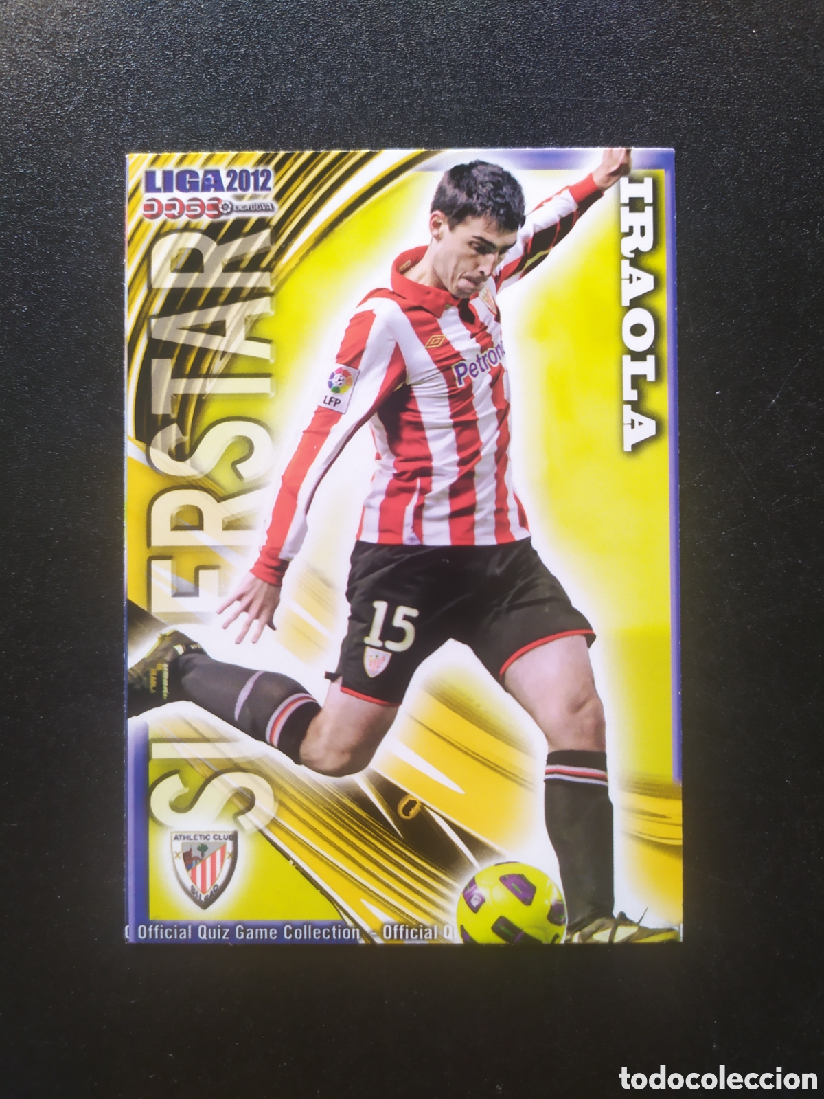 Cromos de f&uacute;tbol: Mundicromo fichas Liga 2011 2012 11 12 Iraola superstar mate n&deg; 159 Athletic Bilbao