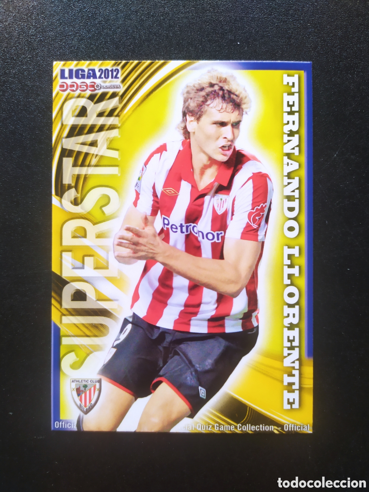 Cromos de f&uacute;tbol: Mundicromo fichas Liga 2011 2012 11 12 Fernando Llorente superstar mate n&deg; 162 Athletic Bilbao