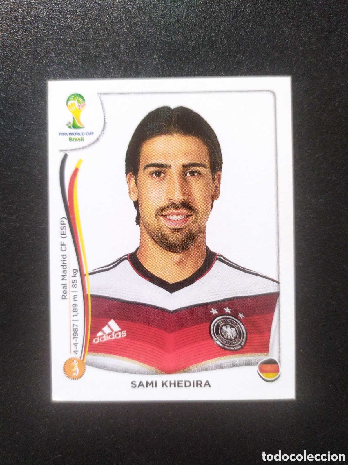 Cromos de f&uacute;tbol: Mundial FIFA Brasil 2014 Panini Khedira n&deg; 496 Alemania