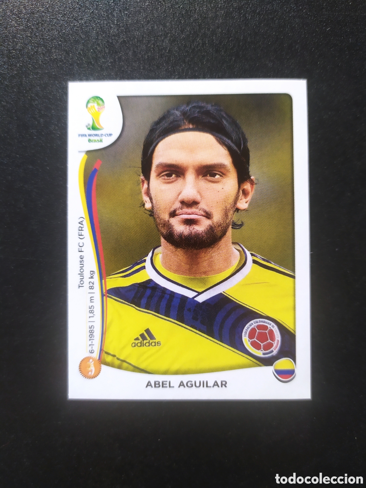 Cromos de f&uacute;tbol: Mundial FIFA Brasil 2014 Panini Abel Aguilar n&deg; 194 Colombia