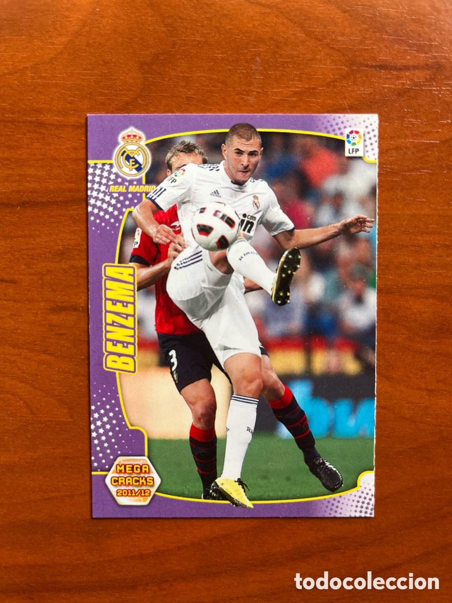 Cromos de f&uacute;tbol: BENZEMA N&ordm; 161 (REAL MADRID) MEGACRACKS 2011 2012 PANINI 11 12 LIGA MGK CROMO CARD FICHA TARJETA