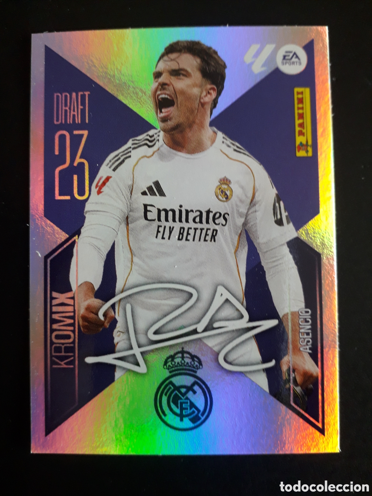 Cromos de f&uacute;tbol: ASENCIO REAL MADRID DRAFT 23 KROMIX N&deg; K1 ED ESTE 2026 2027 26 27 SIN PEGAR PEDIDO M&Iacute;NIMO 3&euro;