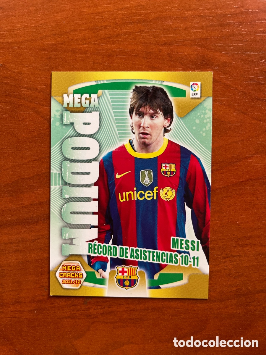 Cromos de f&uacute;tbol: CROMO n&ordm; 369 MESSI BARCELONA MEGA PODIUM MEGACRACKS 2011-2012 DE PANINI 11 12