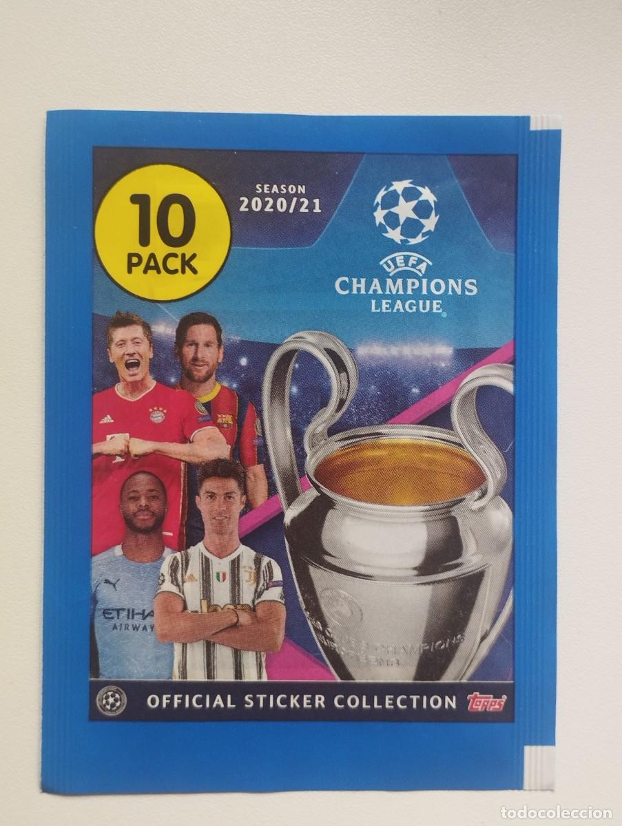 Cromos de f&uacute;tbol: SOBRE SIN ABRIR CROMOS STICKERS TOPPS CHAMPIONS LEAGUE SEASON 2020 2021 20 21