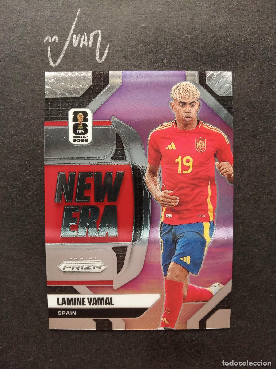 Cromos de f&uacute;tbol: N&ordm; 12 NEW ERA LAMINE YAMAL ESPA&Ntilde;A BARCELONA ⚽ PANINI &reg; PRIZM FIFA WORLD CUP 2026 MUNDIAL 25 26 NUEVO