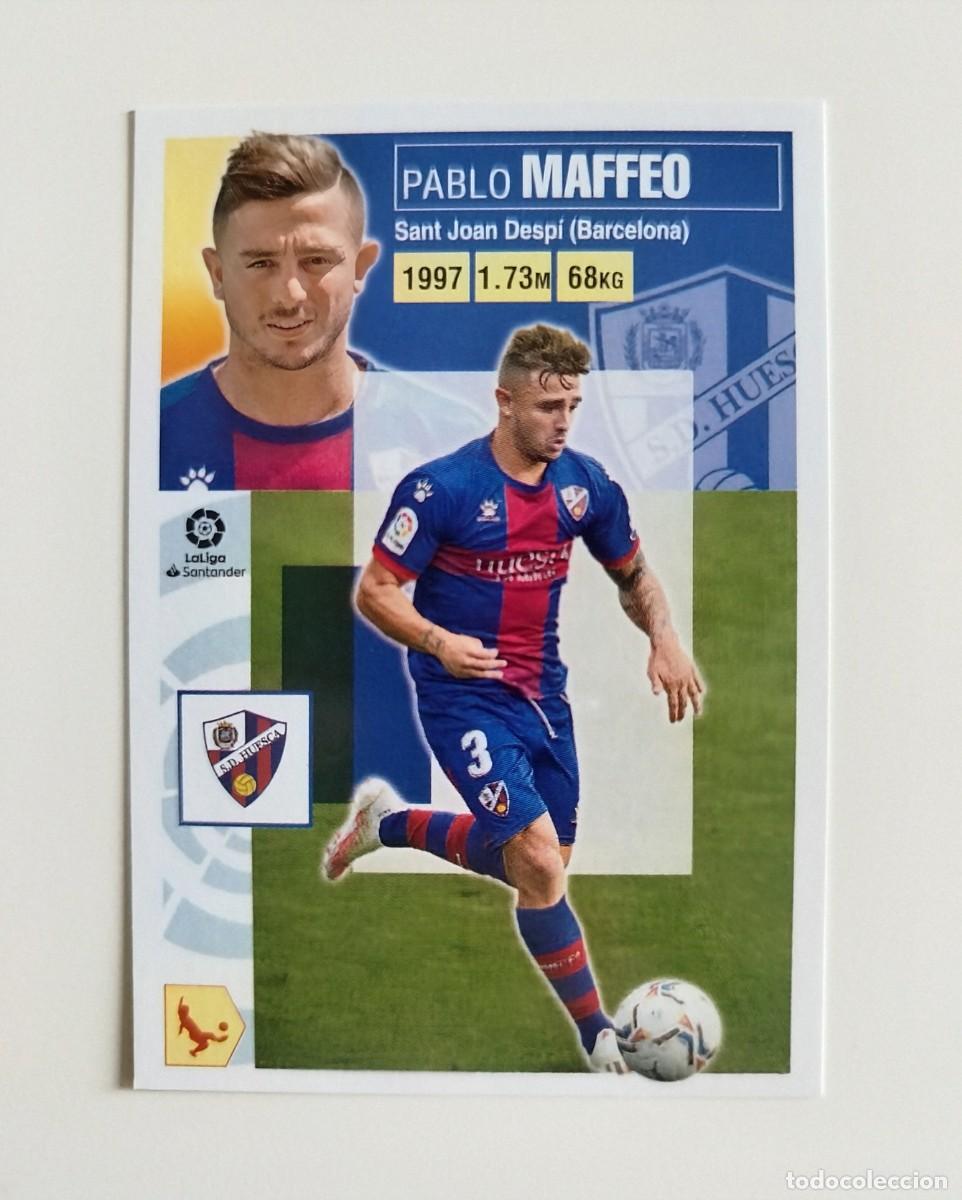 Cromos de f&uacute;tbol: Maffeo &Uacute;LTIMOS FICHAJES 29 SIN PEGAR NUNCA PEGADO SD Huesca Liga Ediciones Este 20 21 / 2020 2021
