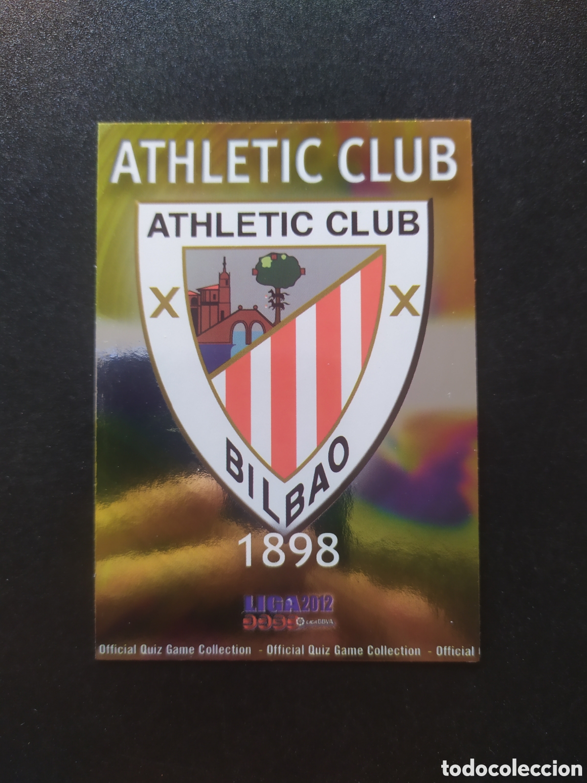 Cromos de f&uacute;tbol: Mundicromo fichas Liga 2011 2012 11 12 escudo brillo liso n&deg; 136 Athletic Bilbao