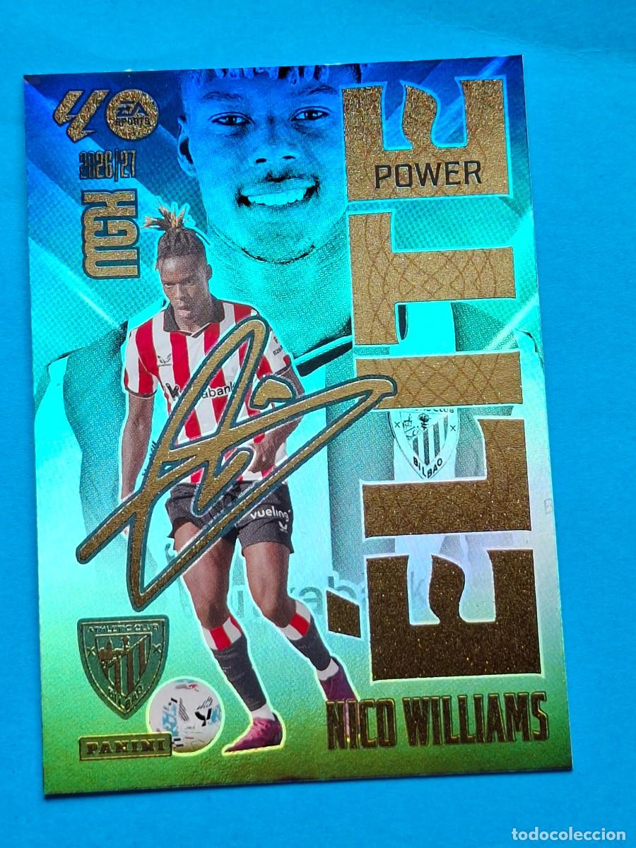 Cromos de f&uacute;tbol: &Eacute;LITE Power #12P NICO WILLIAMS (Athletic) - Panini MGK LaLiga 2026-27