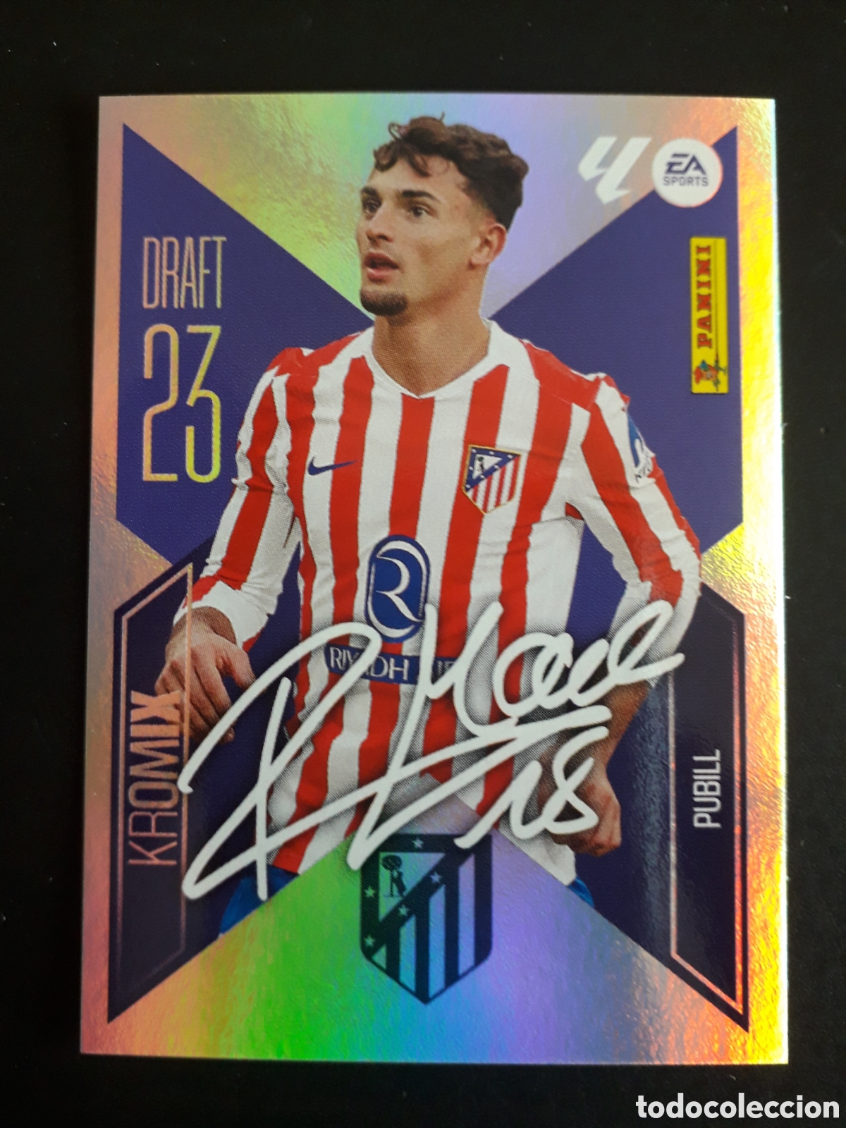 Cromos de f&uacute;tbol: PUBILL, AT MADRID DRAFT 23 KROMIX N&deg; K19 ED ESTE 2026 2027 26 27 SIN PEGAR PEDIDO M&Iacute;NIMO 3&euro;