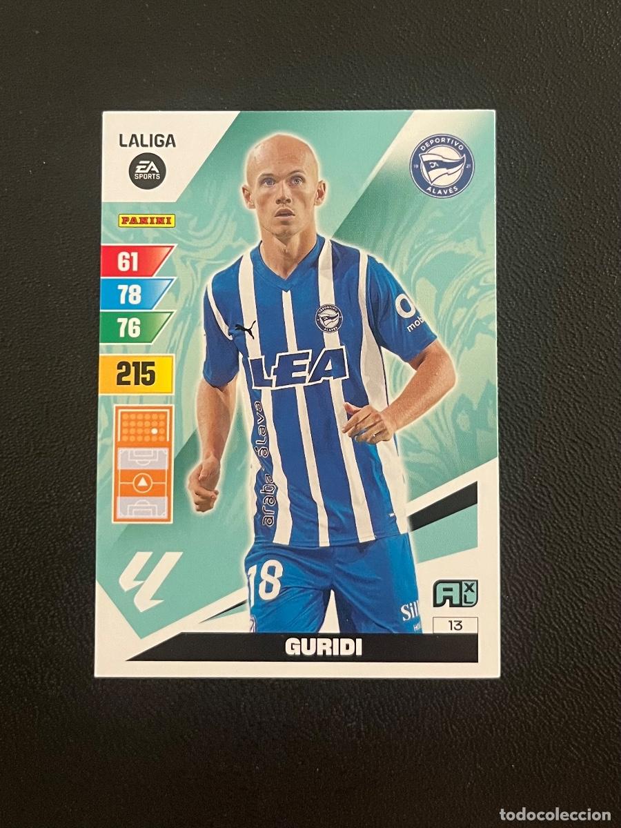 Cromos de f&uacute;tbol: 13 GURIDI DEPORTIVO ALAV&Eacute;S ADRENALYN 2023 2024 PANINI CROMO LA LIGA 23 24