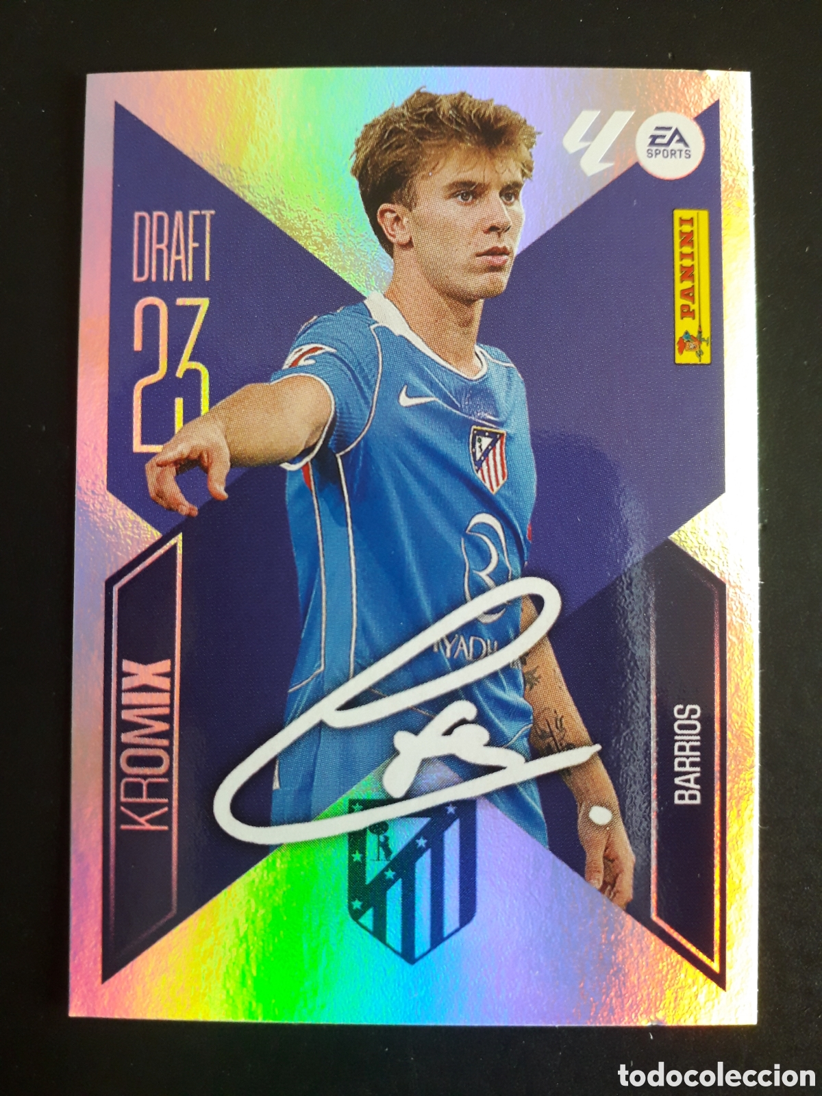 Figurine di Calcio: BARRIOS, AT MADRID DRAFT 23 KROMIX N&deg; K3 ED ESTE 2026 2027 26 27 SIN PEGAR PEDIDO M&Iacute;NIMO 3&euro;
