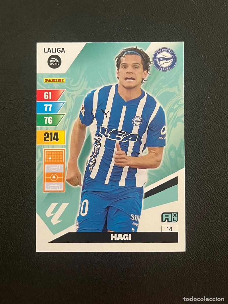 Figurine di Calcio: 14 HAGI DEPORTIVO ALAV&Eacute;S ADRENALYN 2023 2024 PANINI CROMO LA LIGA 23 24