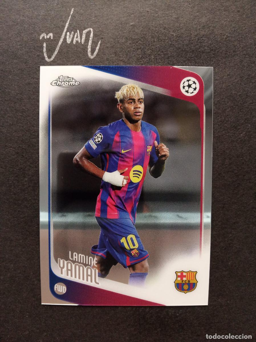 Cromos de Futebol: N&ordm; 10 LAMINE YAMAL FC BARCELONA ESPA&Ntilde;A ⚽ TOPPS &reg; CHROME UCC UEFA CLUB COMPETITIONS 2025 2026 25 26