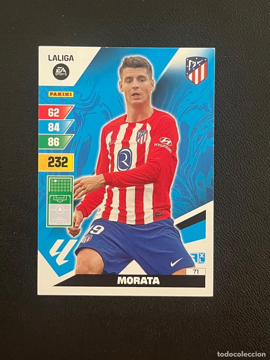 Fu&szlig;ball-Sticker: 71 &Aacute;LVARO MORATA ATL&Eacute;TICO DE MADRID ADRENALYN 2023 2024 PANINI CROMO LA LIGA 23 24