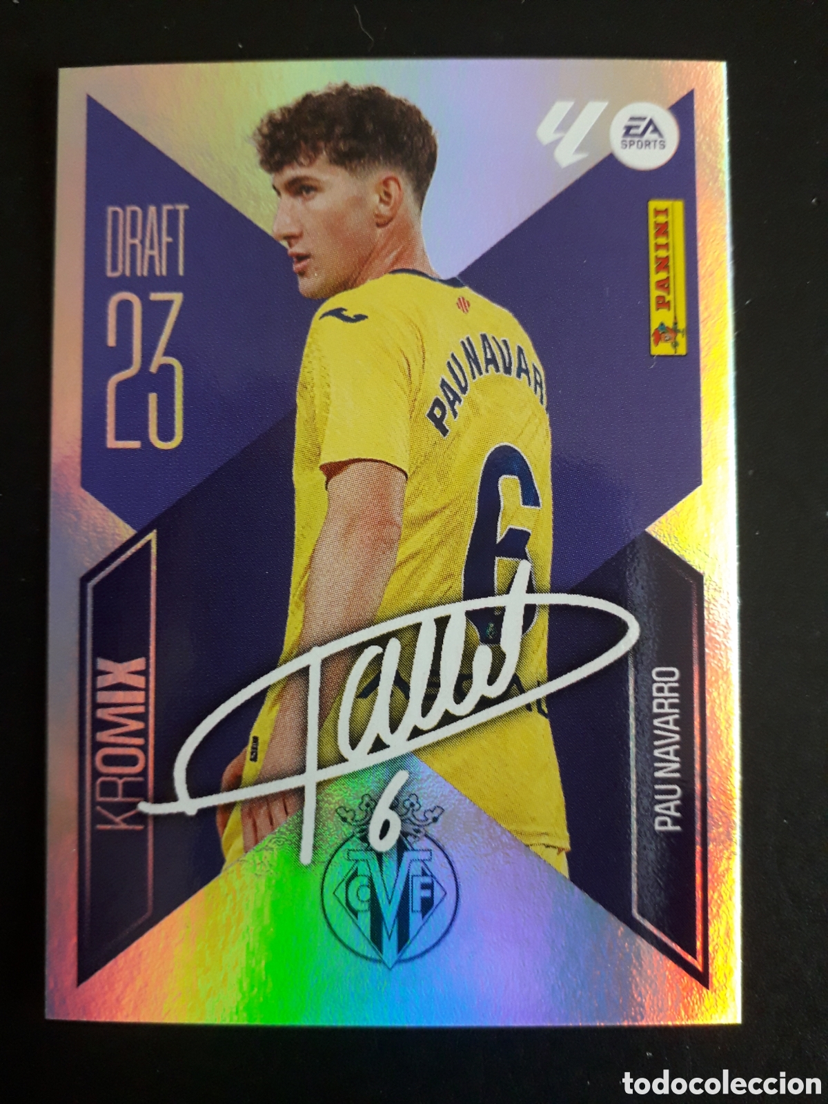 Fu&szlig;ball-Sticker: PAU NAVARRO, VILLARREAL DRAFT 23 KROMIX N&deg; K18 ED ESTE 2026 2027 26 27 SIN PEGAR PEDIDO M&Iacute;NIMO 3&euro;