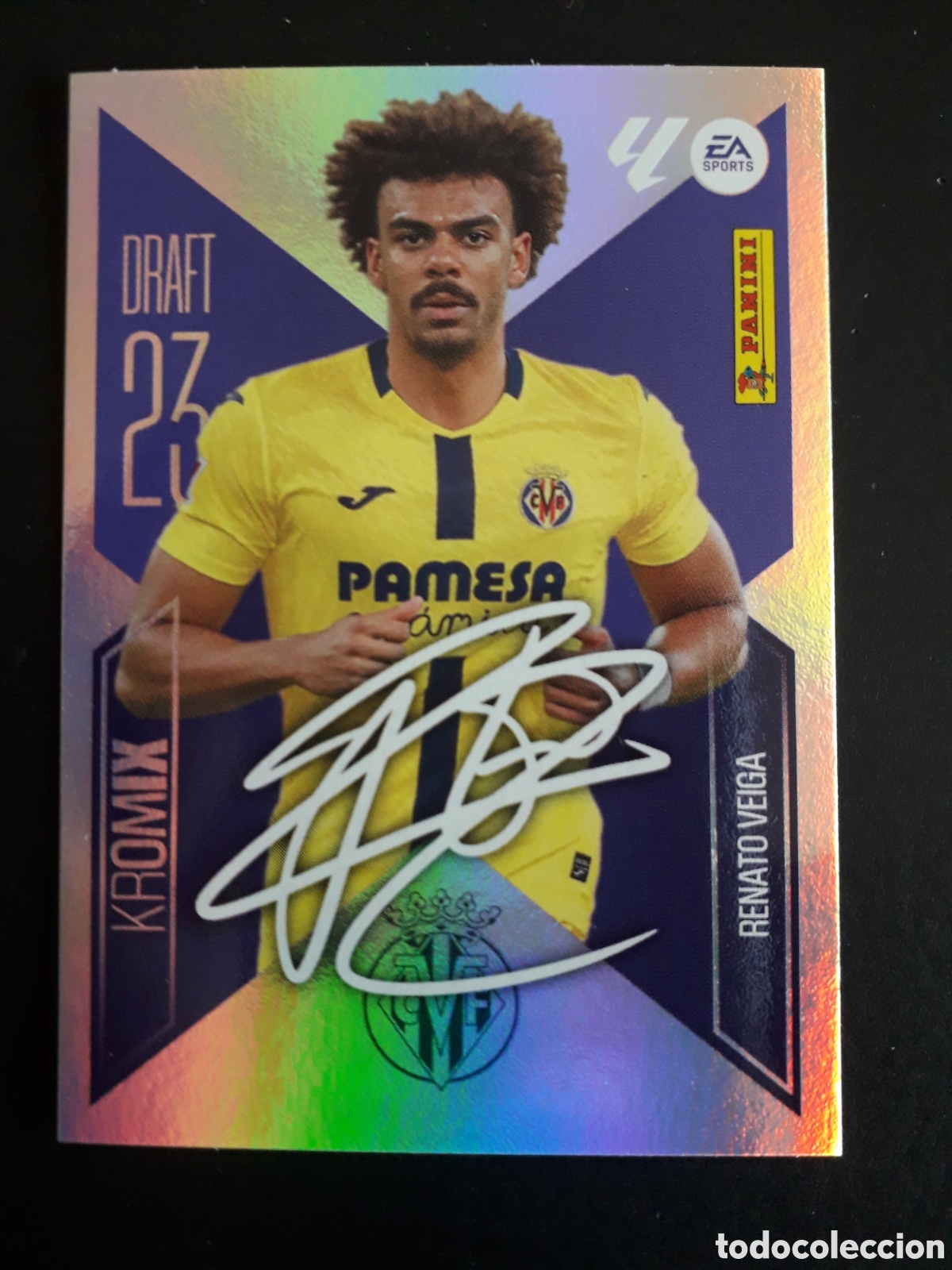 Cromos de f&uacute;tbol: RENATO VEIGA, VILLARREAL DRAFT 23 KROMIX N&deg; K20 ED ESTE 2026 2027 26 27 SIN PEGAR PEDIDO M&Iacute;NIMO 3&euro;.