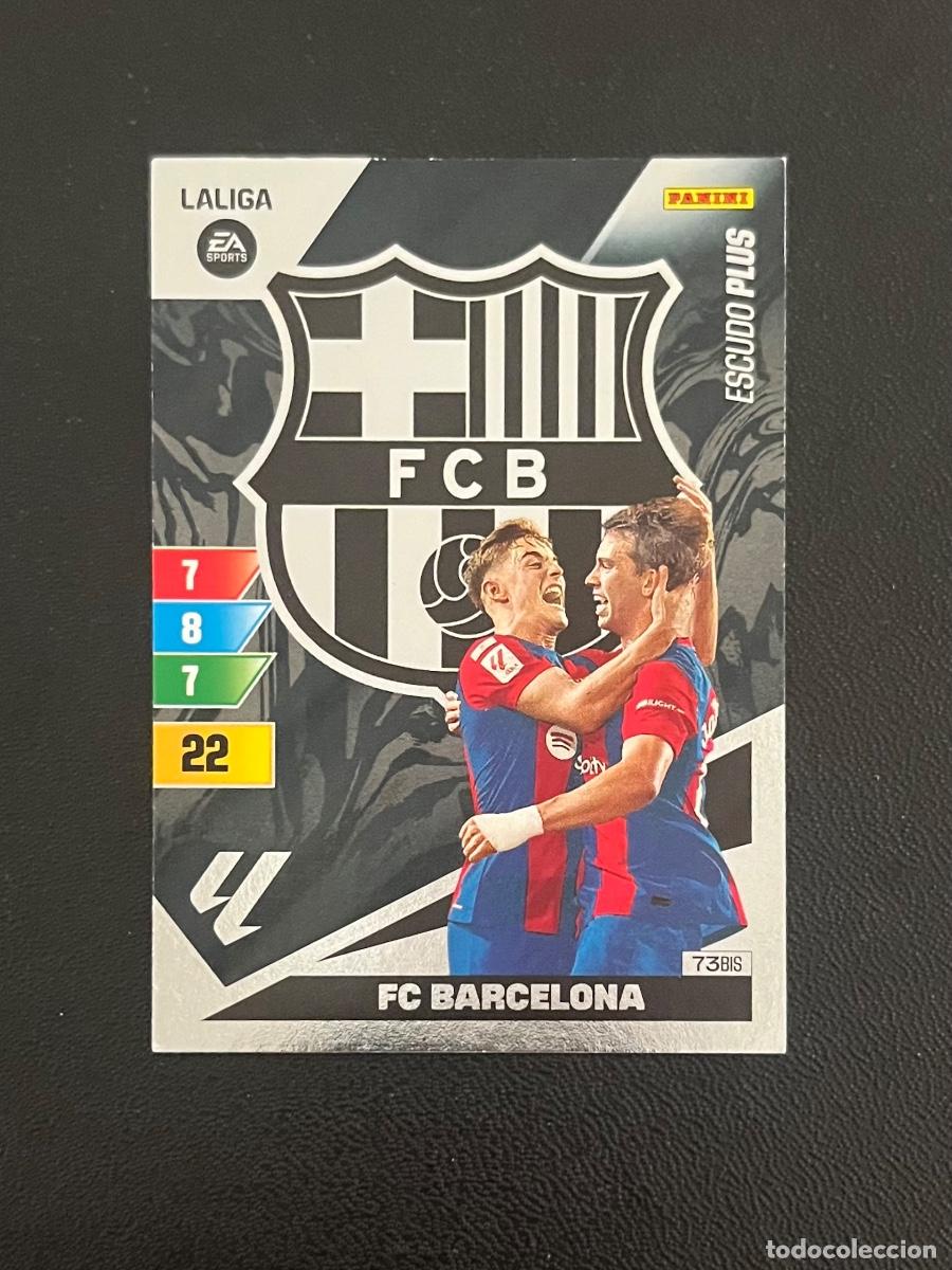 Cromos de f&uacute;tbol: 73 BIS ESCUDO PLUS FC BARCELONA BAR&Ccedil;A ADRENALYN 2023 2024 PANINI CROMO LA LIGA 23 24