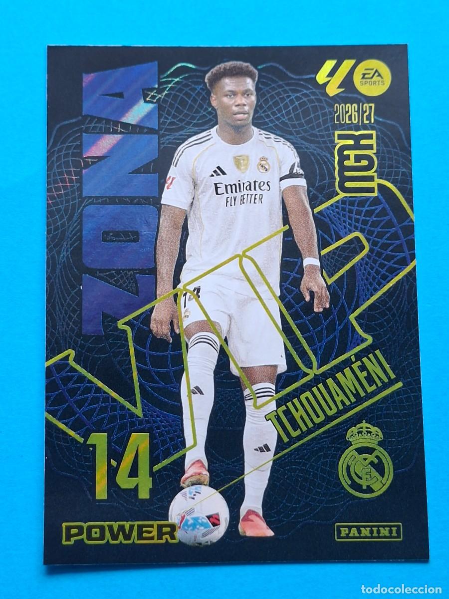 Cromos de f&uacute;tbol: ZONA VIP Power #405P TCHOUAM&Eacute;NI (Real Madrid) - Panini MGK LaLiga 2026-27
