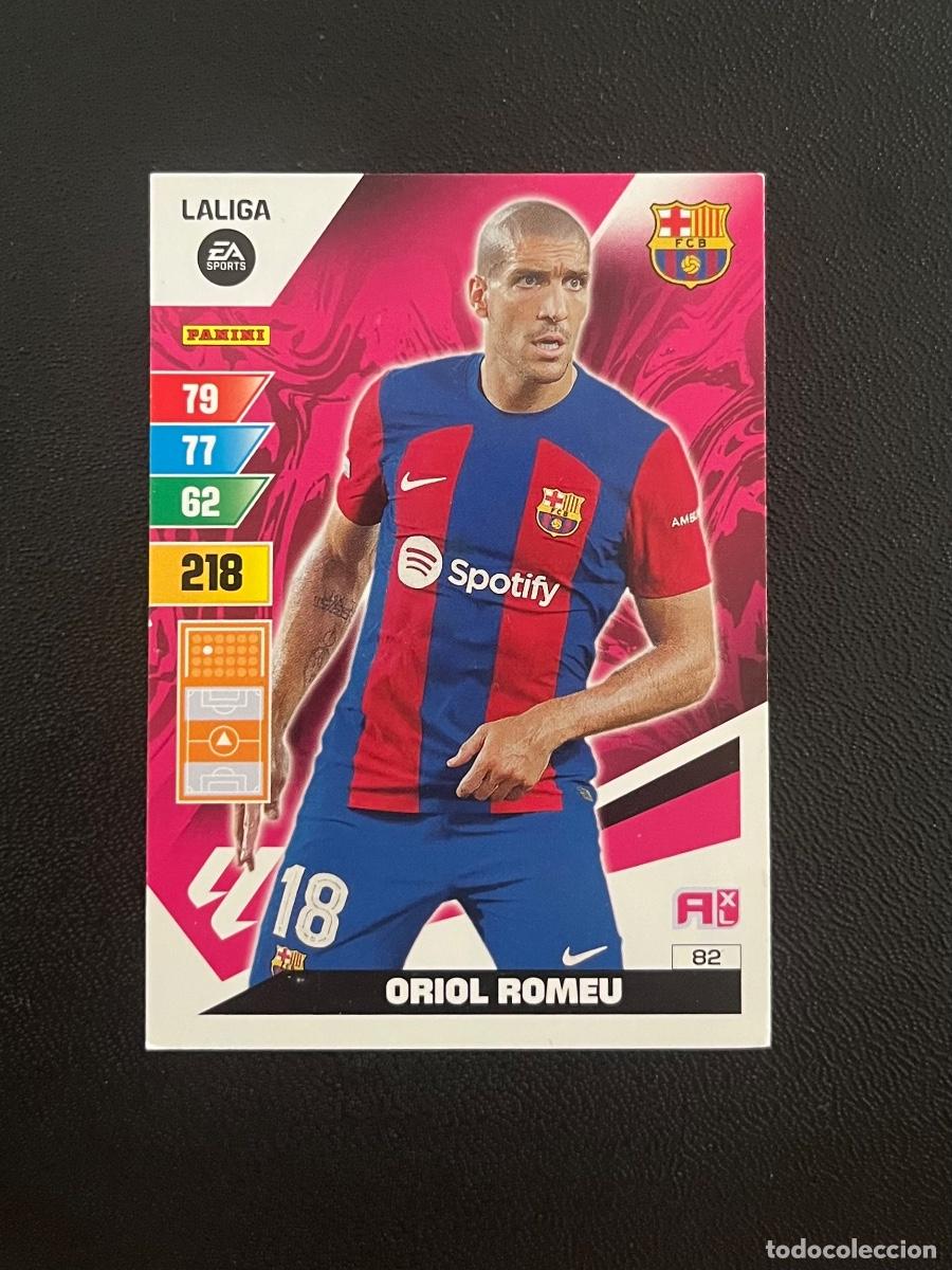 Cromos de f&uacute;tbol: 82 ORIOL ROMEU FC BARCELONA BAR&Ccedil;A ADRENALYN 2023 2024 PANINI CROMO LA LIGA 23 24