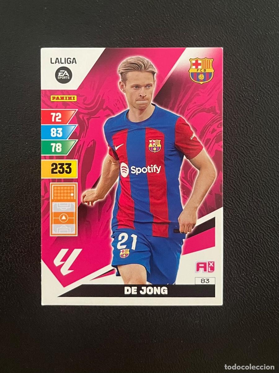 Cromos de f&uacute;tbol: 83 FRENKIE DE JONG FC BARCELONA BAR&Ccedil;A ADRENALYN 2023 2024 PANINI CROMO LA LIGA 23 24