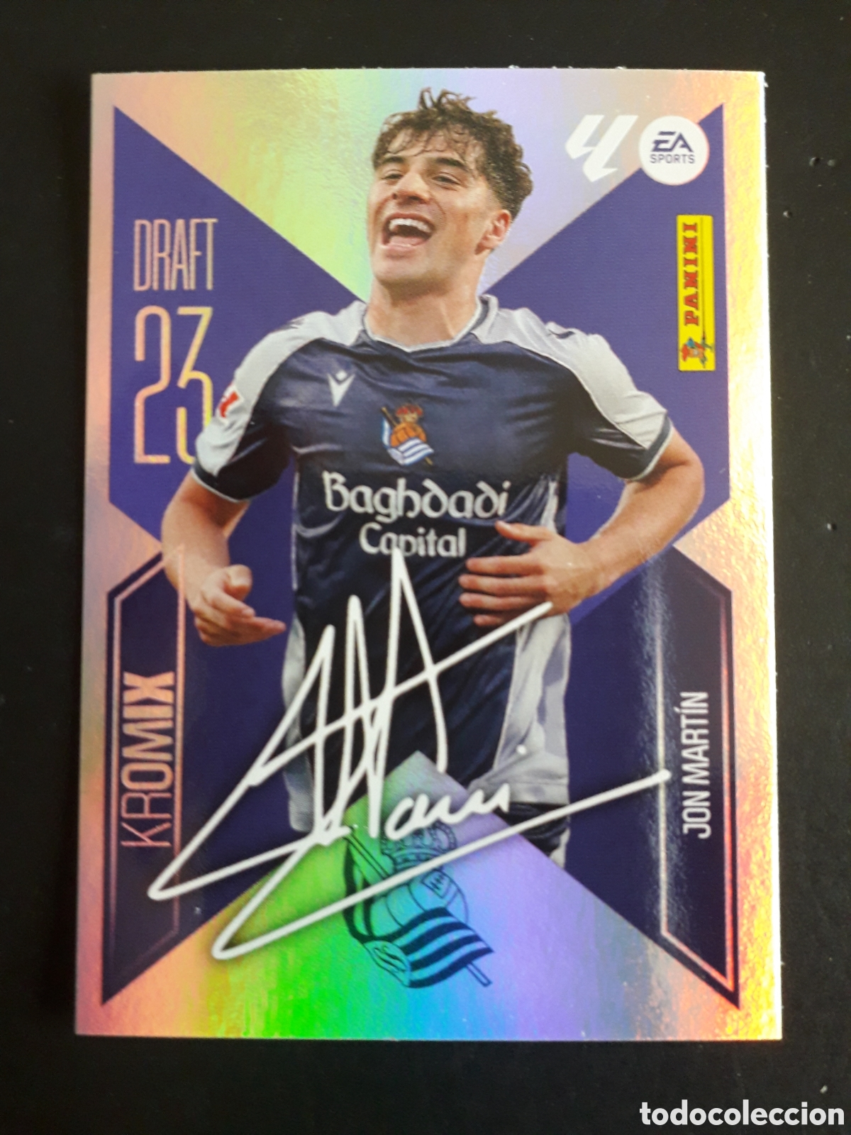 Cartes &agrave; collectionner de Football: JON MART&Iacute;N REAL SOCIEDAD DRAFT 23 KROMIX N&deg; K13 ED ESTE 2026 2027 26 27 SIN PEGAR PEDIDO M&Iacute;NIMO 3&euro;.
