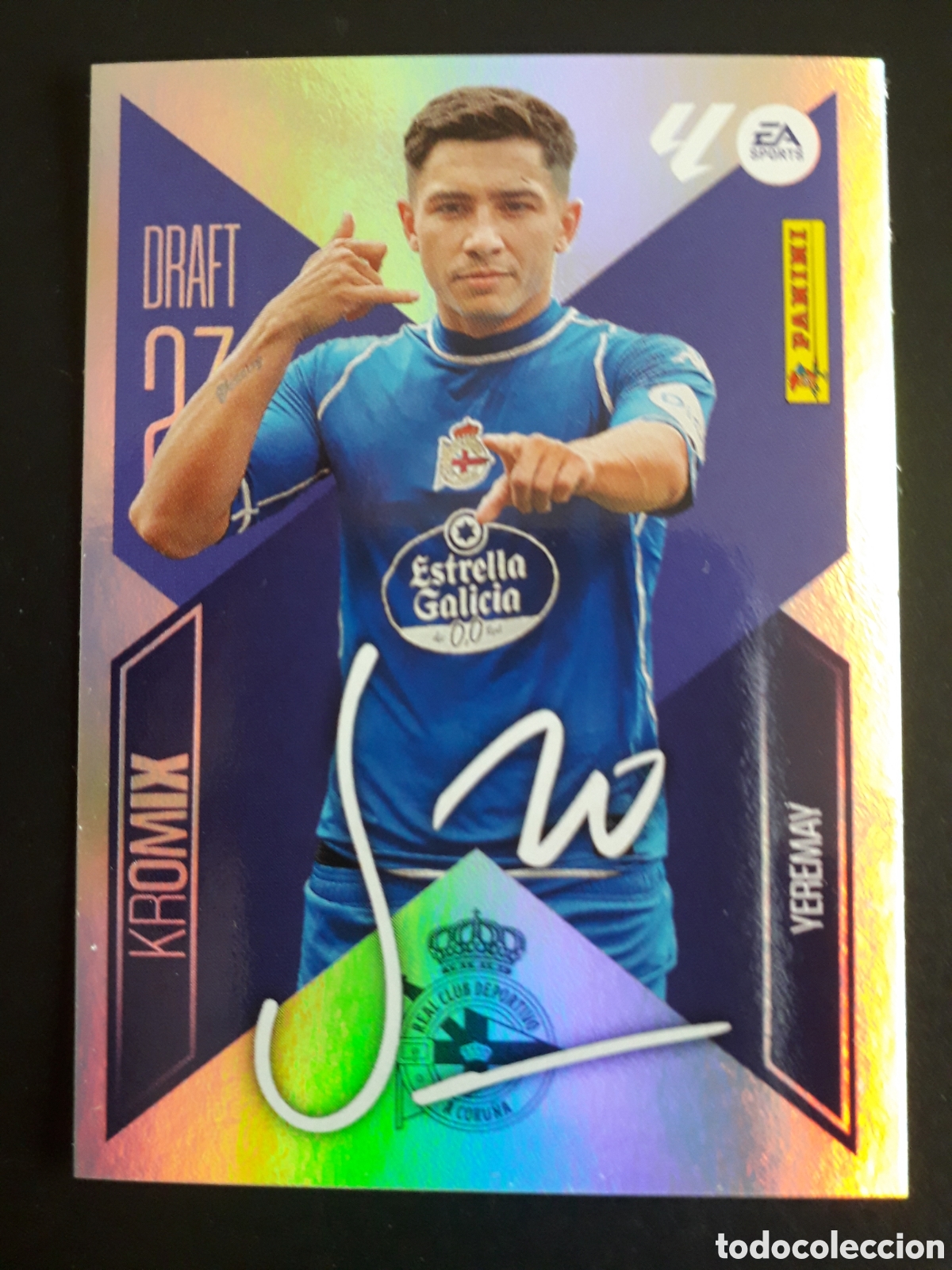 Cromos de f&uacute;tbol: YEREMAY DEPORTIVO DE LA CORU&Ntilde;A DRAFT 23 KROMIX N&deg; K23 ED ESTE 2026 2027 26 27 PEDIDO M&Iacute;NIMO 3&euro;
