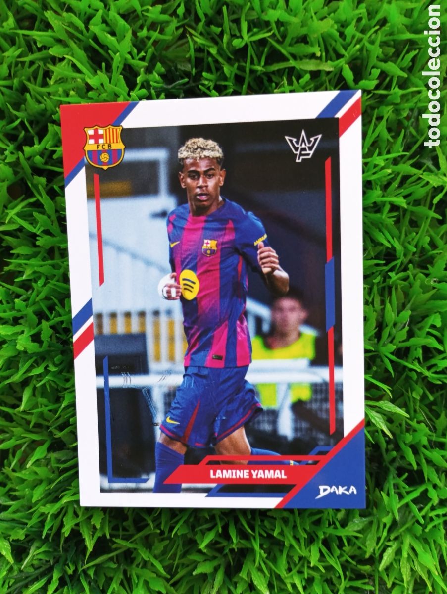 Cromos de f&uacute;tbol: Lamine Yamal Barcelona Daka # 1-B