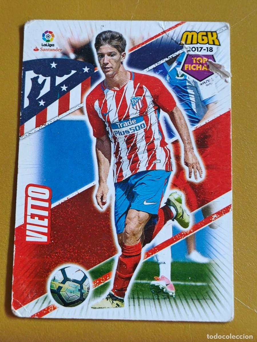 Cromos de f&uacute;tbol: vieto, 2017 18 top ficha