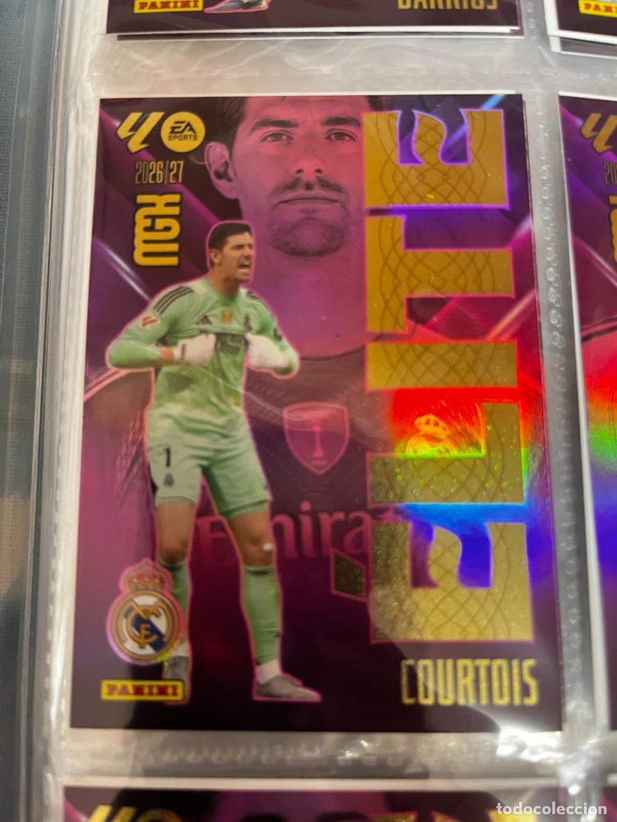 Cromos de f&uacute;tbol: MEGACRACKS MGK 2026 2027 26 27 PANINI N&ordm; 4 COURTOIS REAL MADRID ELITE