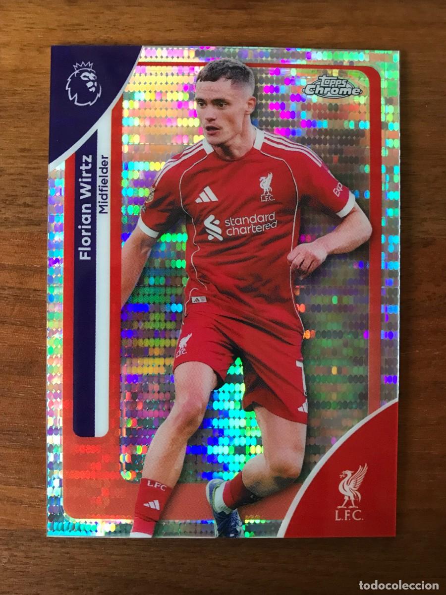 Cromos de Futebol: FLORIAN WIRTZ - LIVERPOOL - PULSAR REFRACTOR - TOPPS CHROME PREMIER LEAGUE 2026 26