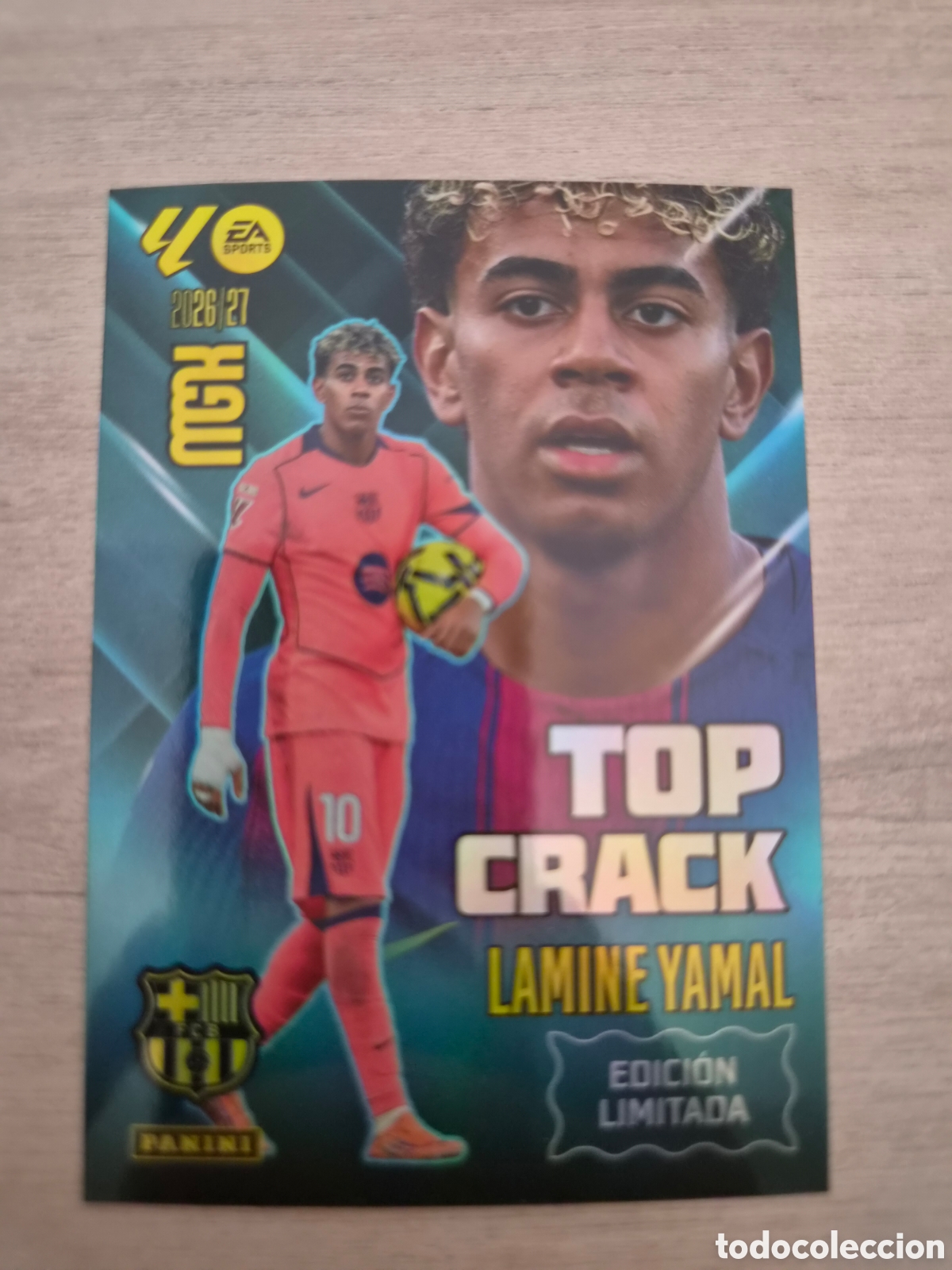 Cromos de f&uacute;tbol: Lamine Yamal Edici&oacute;n Limitada Megacracks 26/27