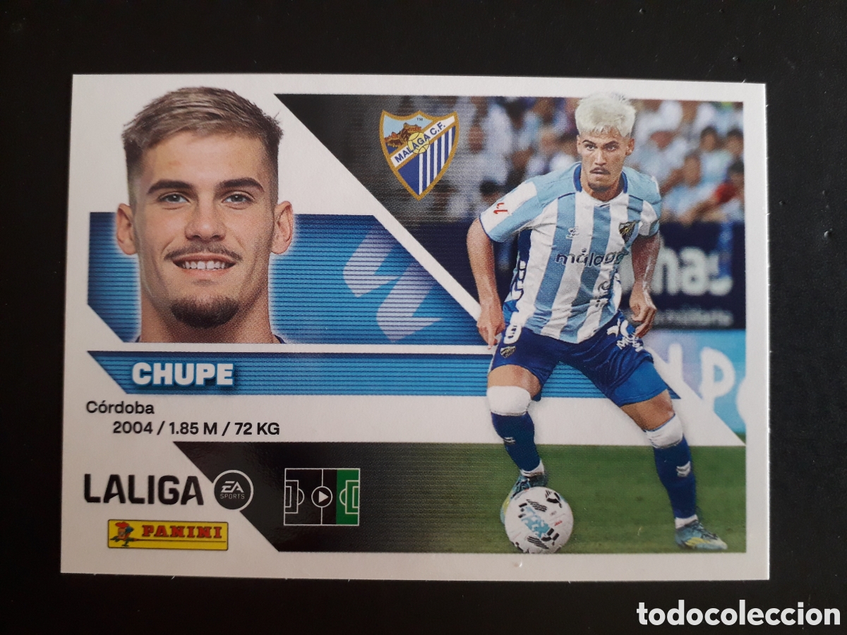 Cromos de f&uacute;tbol: CHUPE, M&Aacute;LAGA N&deg; 20 ED ESTE 2026 2027 26 27 SIN PEGAR PEDIDO M&Iacute;NIMO 3&euro;.