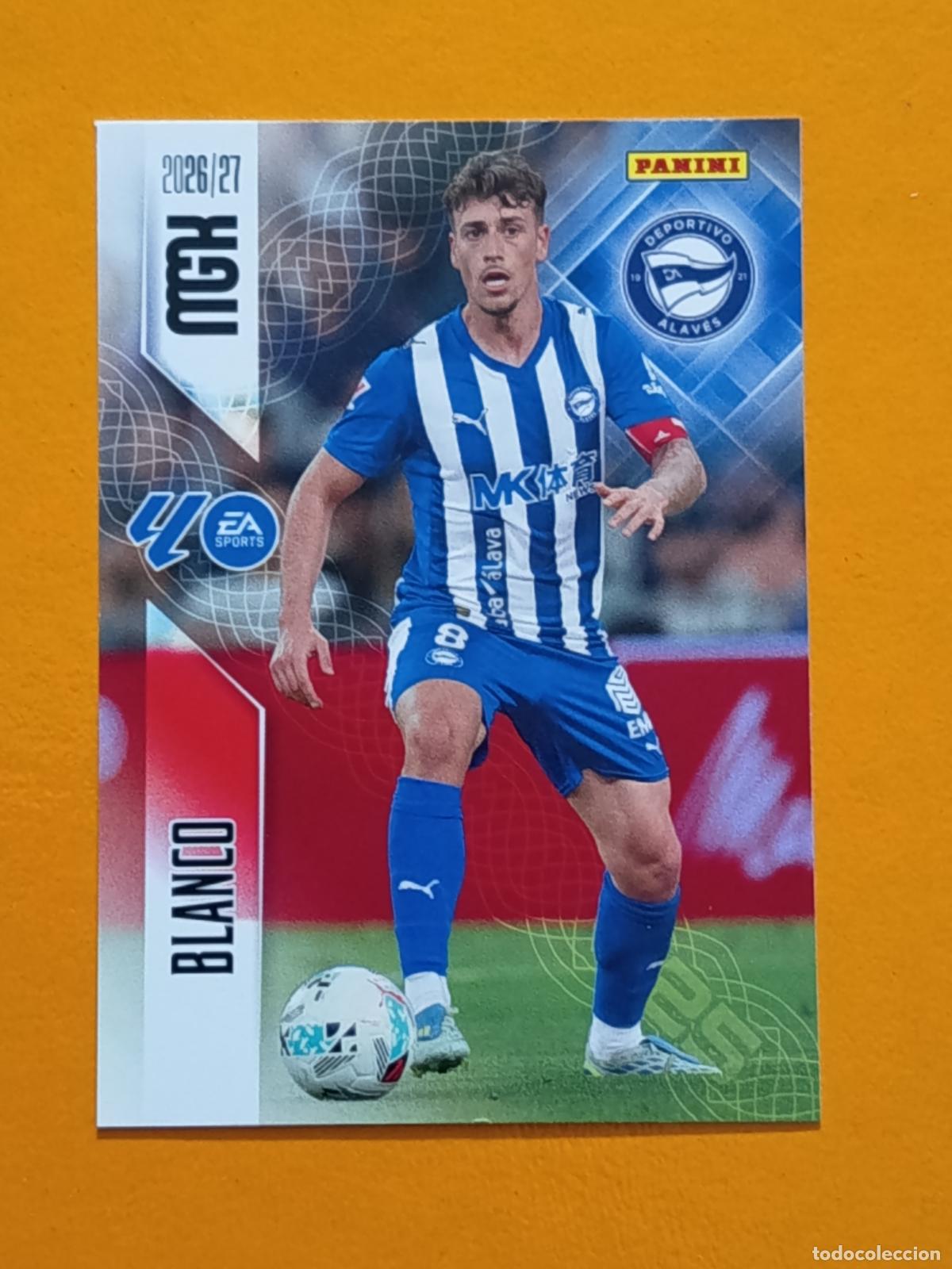 Cromos de f&uacute;tbol: 28 BLANCO. DEPORTIVO ALAV&Eacute;S. MEGACRACKS 2026-27. PANINI