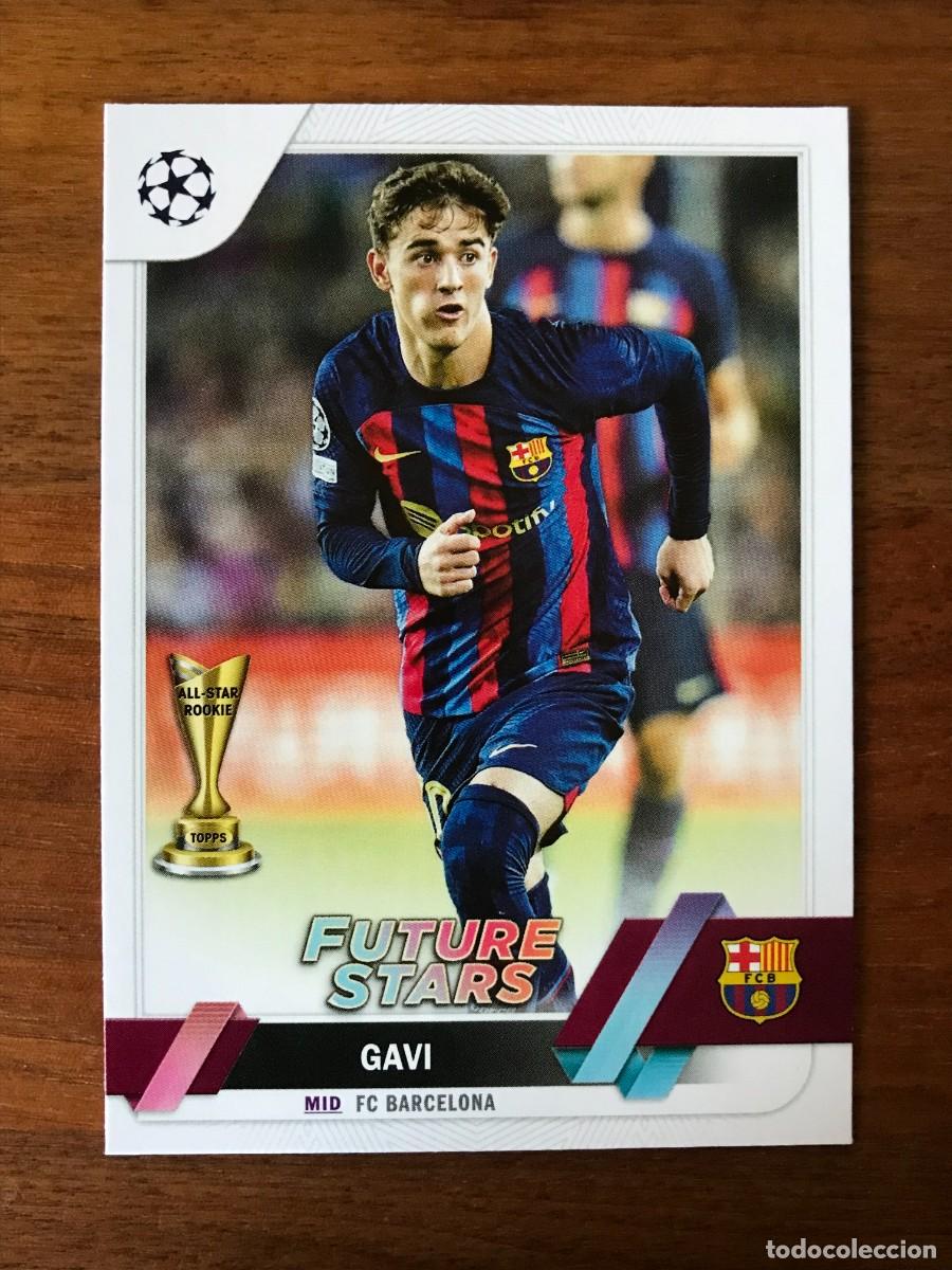Figurine di Calcio: GAVI - FC BARCELONA - BAR&Ccedil;A - FUTURE STARS ALL STAR ROOKIE - TOPPS CHAMPIONS 2022 2023